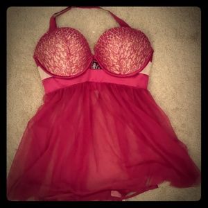 Victoria Secret 34DD Baby Doll Lingerie